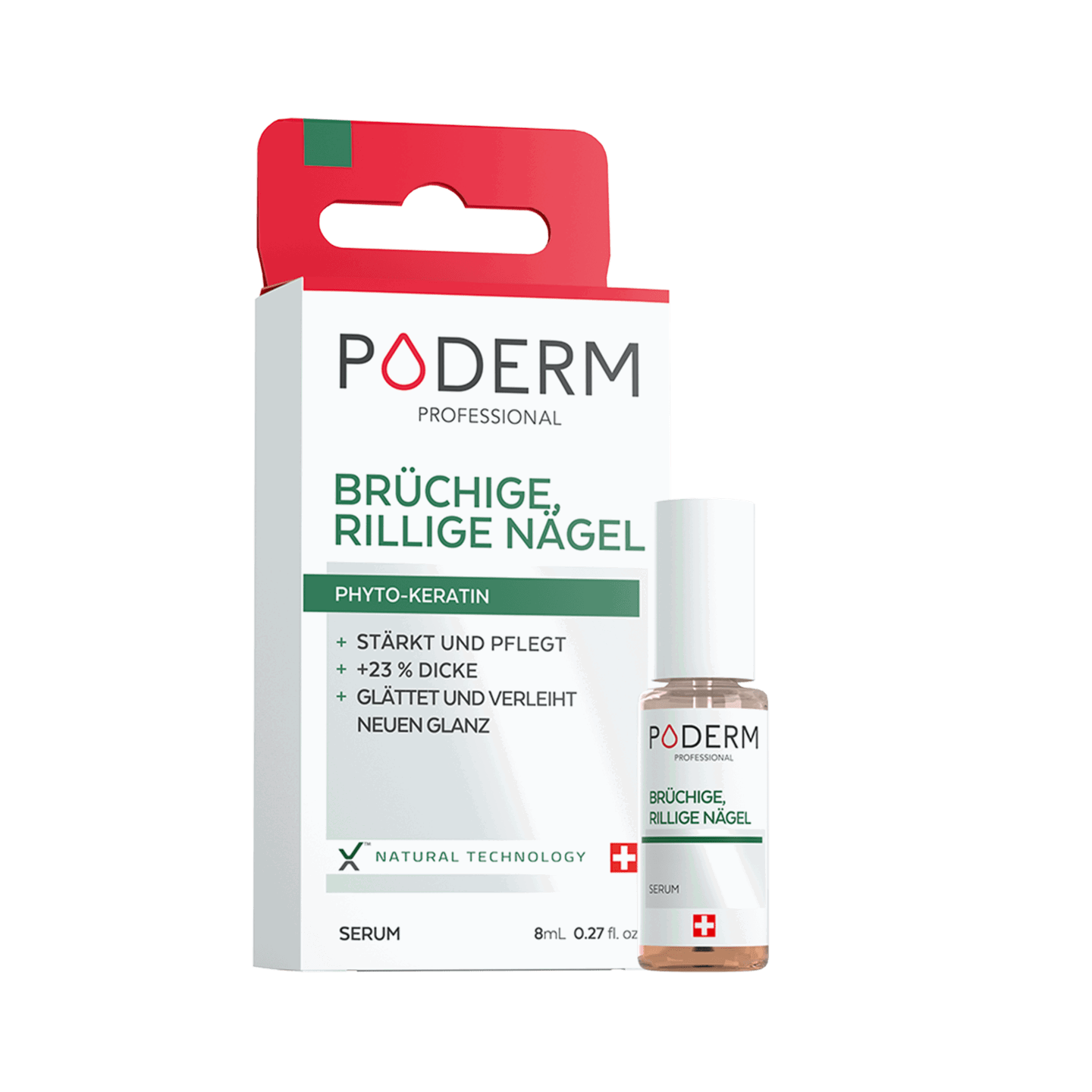 PODERM Serum für gerillte, brüchige Nägel, 8 ml PODERM Serum für gerillte, brüchige Nägel, 8 ml