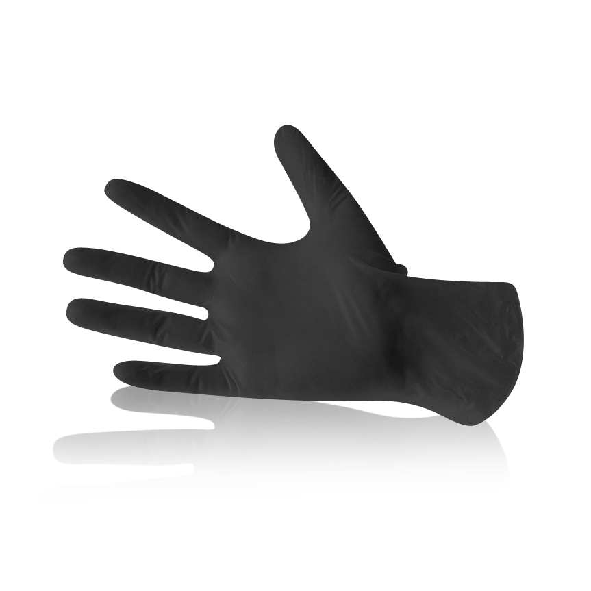 BAEHR Nitril-Einmalhandschuhe schwarz | S klein 100 Stück