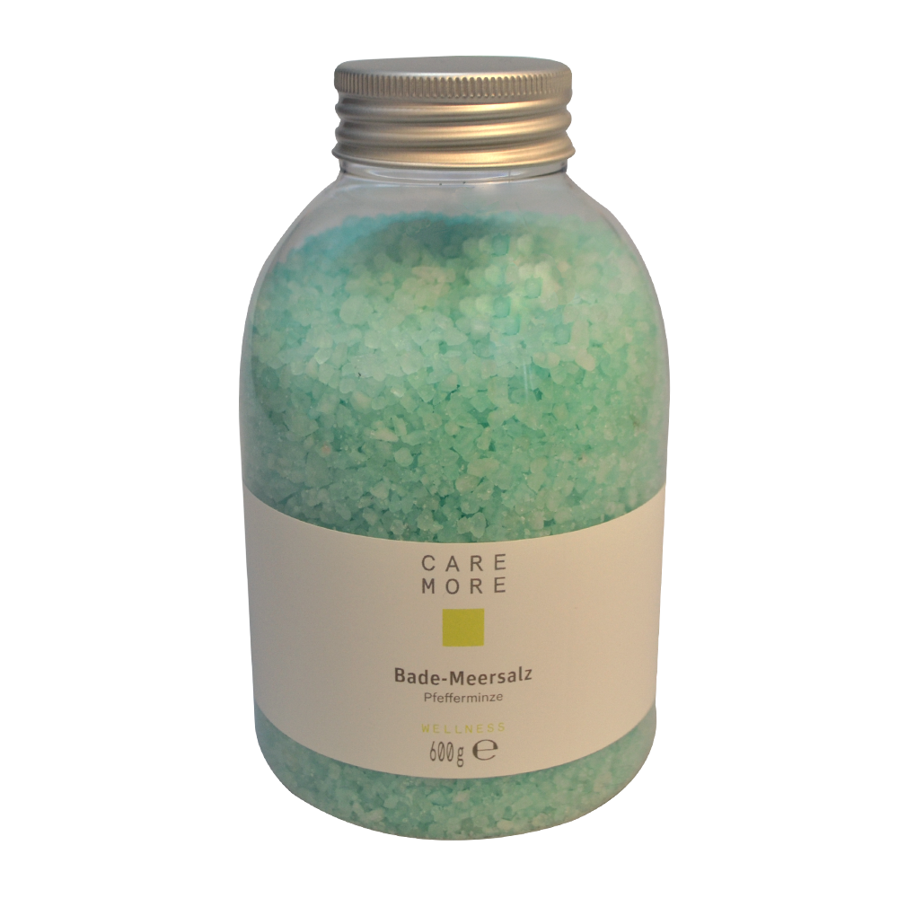 CARE MORE Bade-Meersalz 600 g Pfefferminze CARE MORE Bade-Meersalz 600 g Pfefferminze