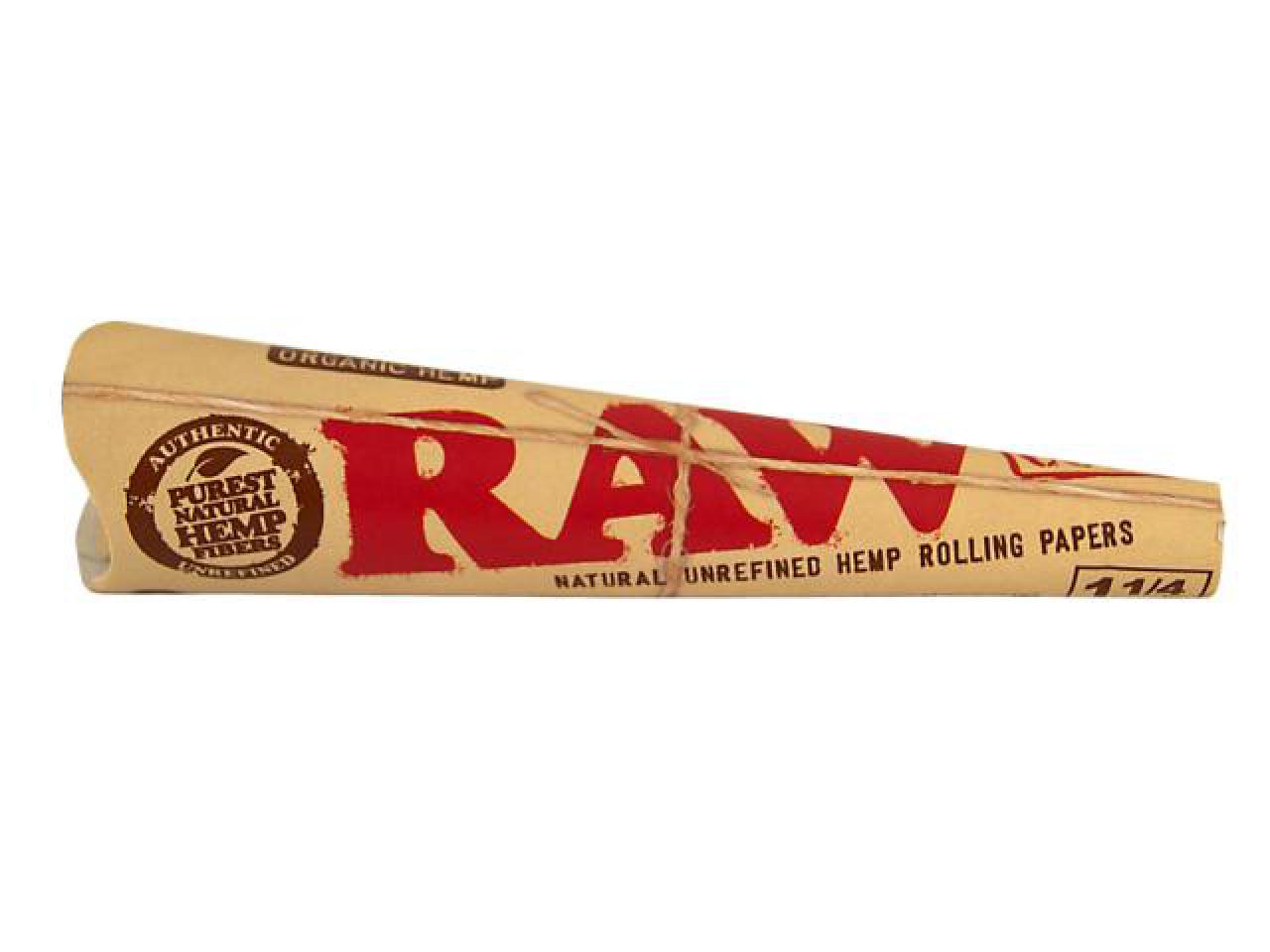 RAW Cones | Organic 1¼ | 32 x 6 Cones BOX