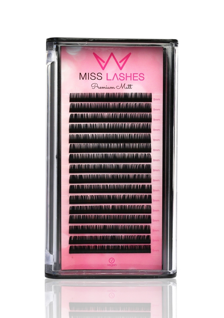 MISS LASHES Premium Matt 1:1Technik|Mix|0,20|C|7-15mm MISS LASHES Premium Matt 1:1Technik|Mix|0,20|C|7-15mm