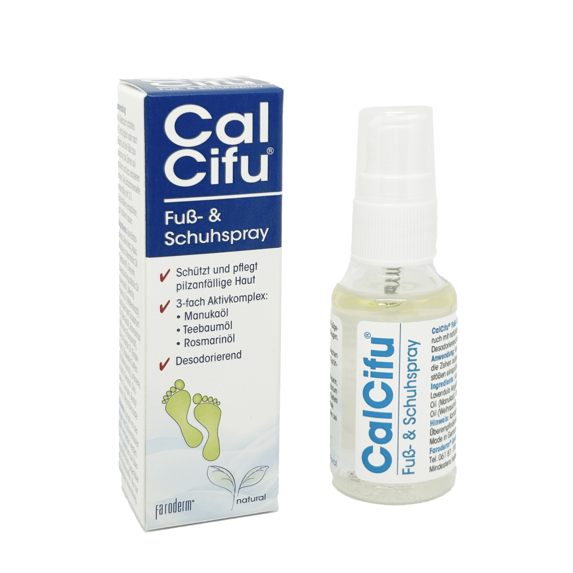 Calcifu Natural Fuß- und Schuhspray, 30 ml