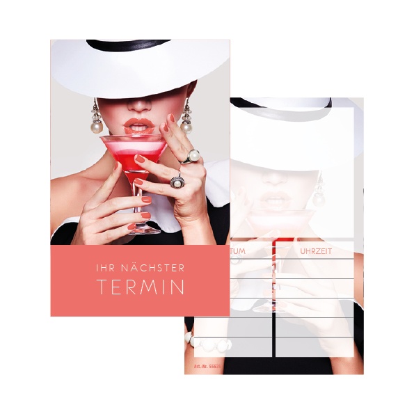 Terminkarten NAILS Living Coral Block (100 Blatt) Terminkarten NAILS Living Coral Block (100 Blatt)