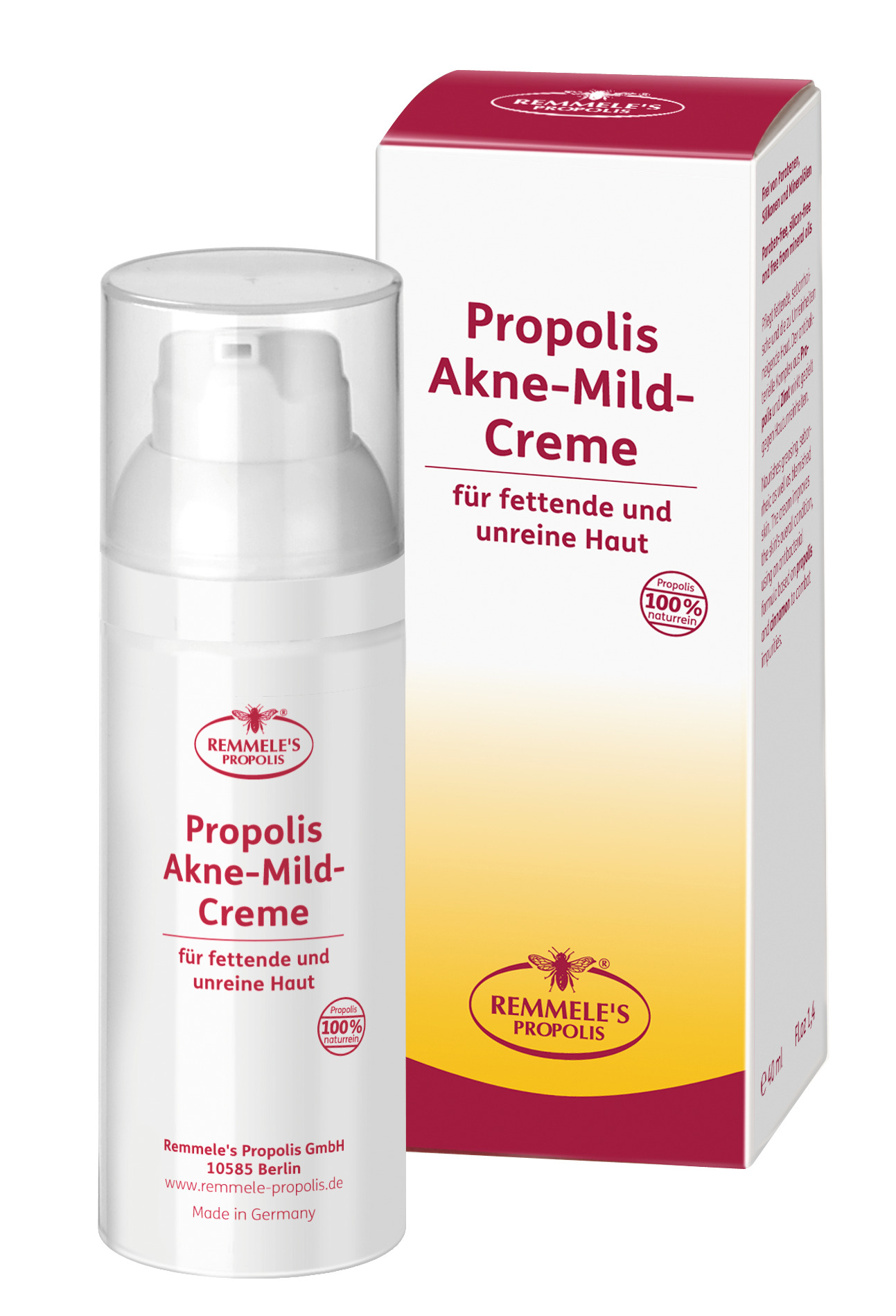 🐝 REMMELE`s PROPOLIS Akne-Mild-Creme 40 ml 🐝 REMMELE`s PROPOLIS Akne-Mild-Creme 40 ml