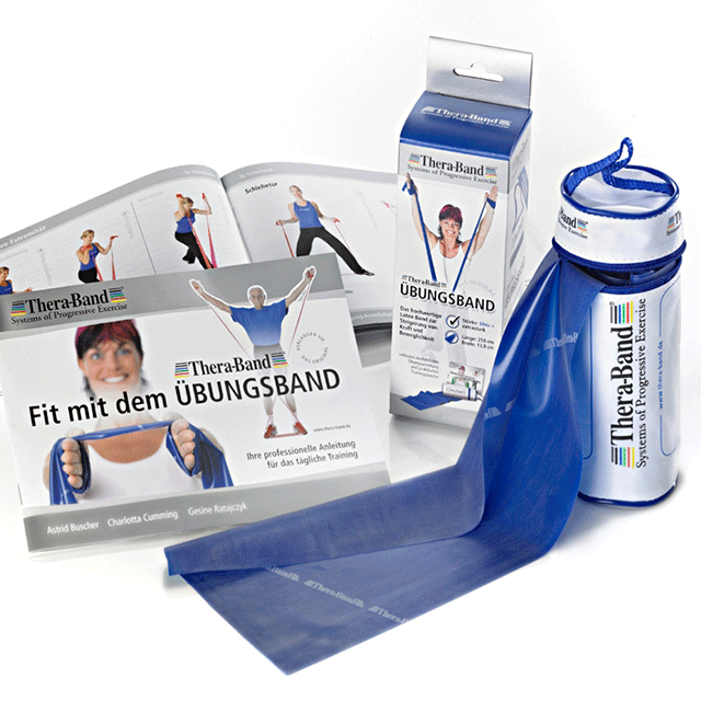 Thera-Band 2,5 m x 12,8 cm, extra stark (blau) Thera-Band 2,5 m x 12,8 cm, extra stark (blau)