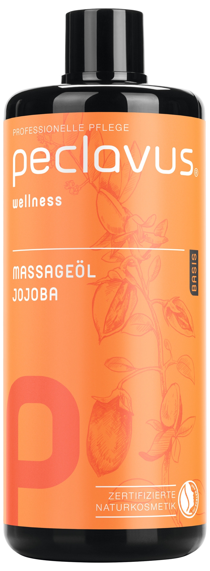 PECLAVUS Massageöl Jojoba 500 ml | Basis