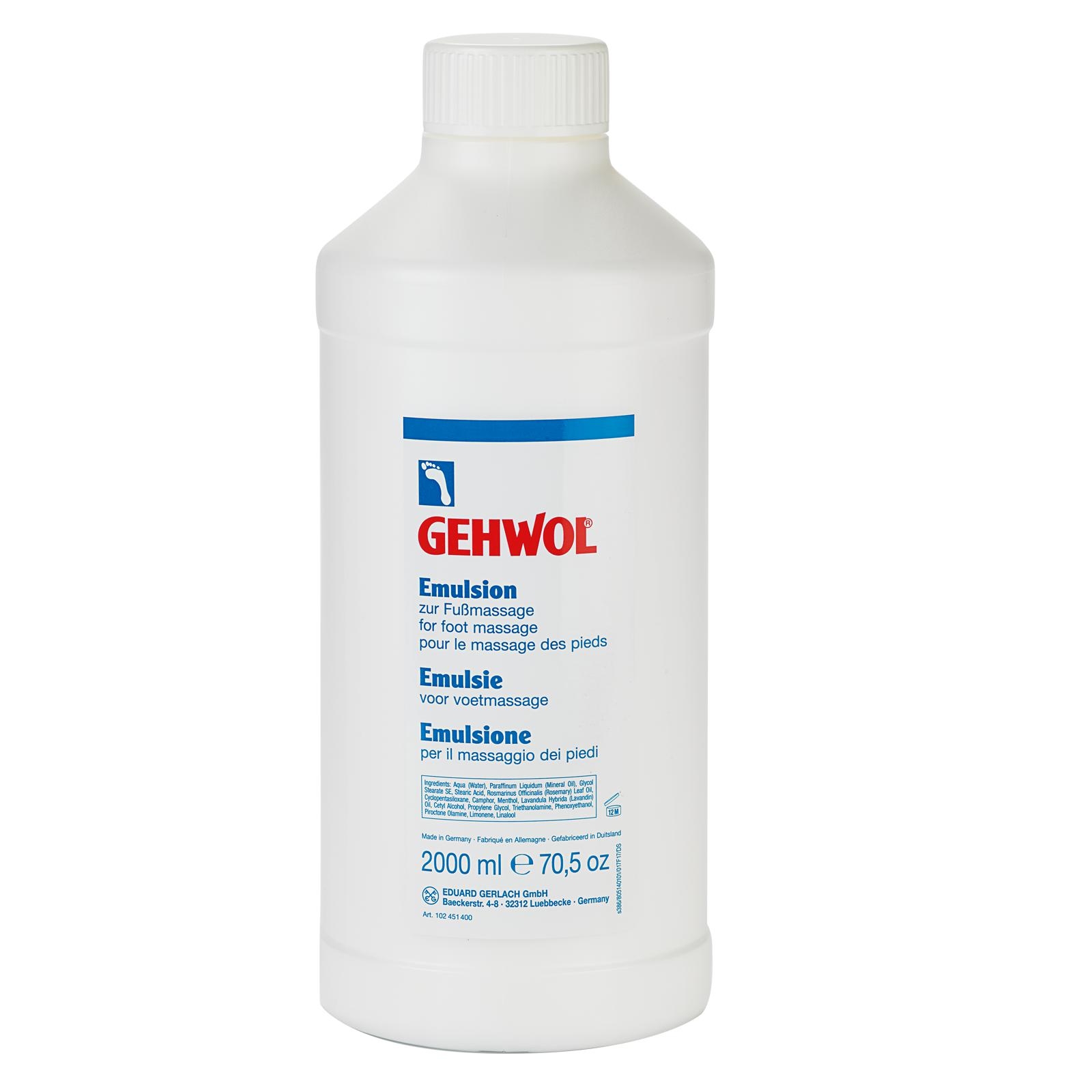 GEHWOL Emulsion zur Fußmassage 2000 ml Fl. ohne Pumpe GEHWOL Emulsion zur Fußmassage 2000 ml Fl. ohne Pumpe