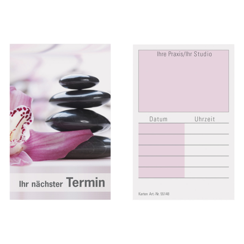 🟡 Terminkarten Hot Stone 1 Block (100 Blatt) 🟡 Terminkarten Hot Stone 1 Block (100 Blatt)
