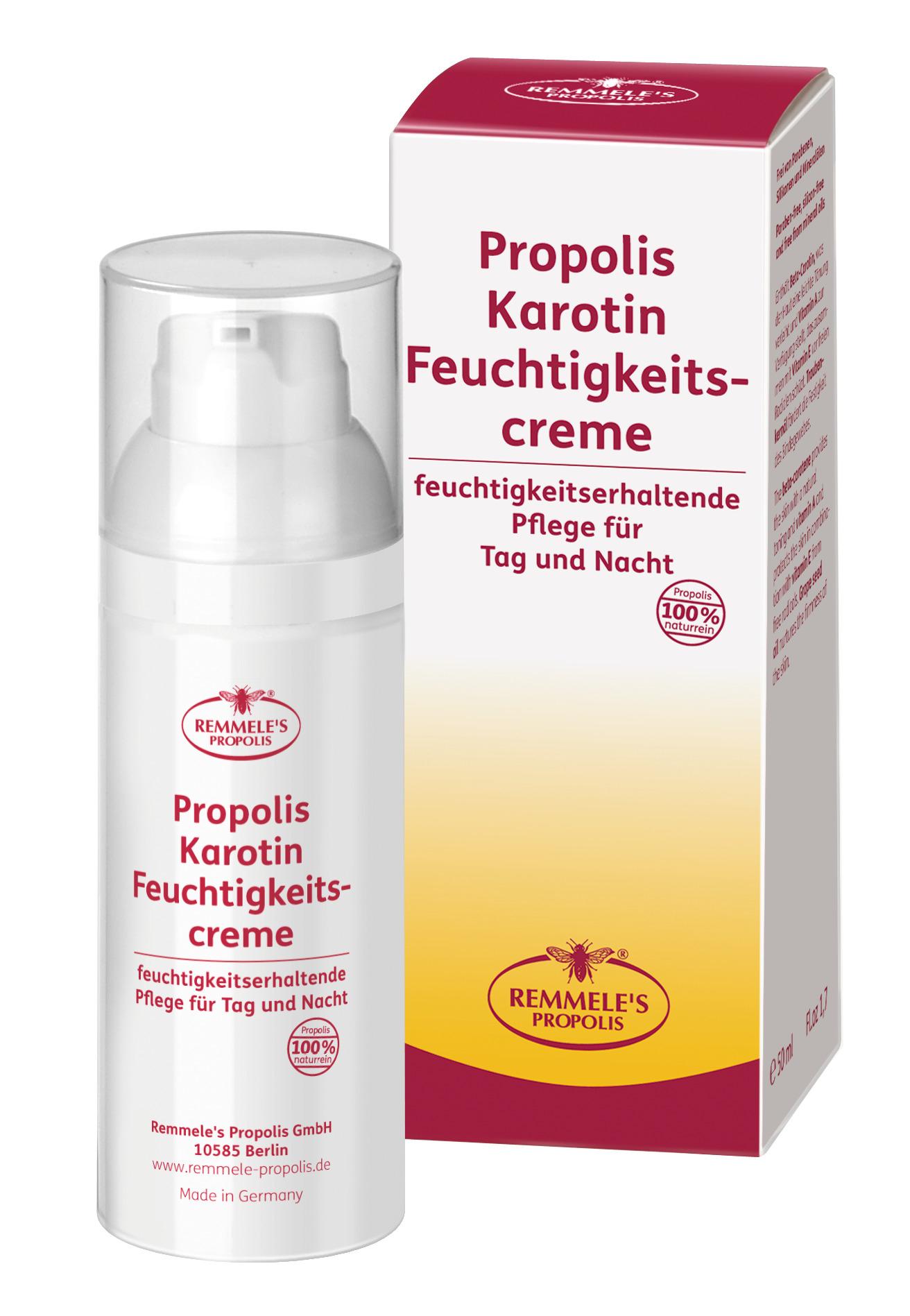 🐝 REMMELE`s PROPOLIS Karotin Feuchtigkeitscreme 50 ml 🐝 REMMELE`s PROPOLIS Karotin Feuchtigkeitscreme 50 ml