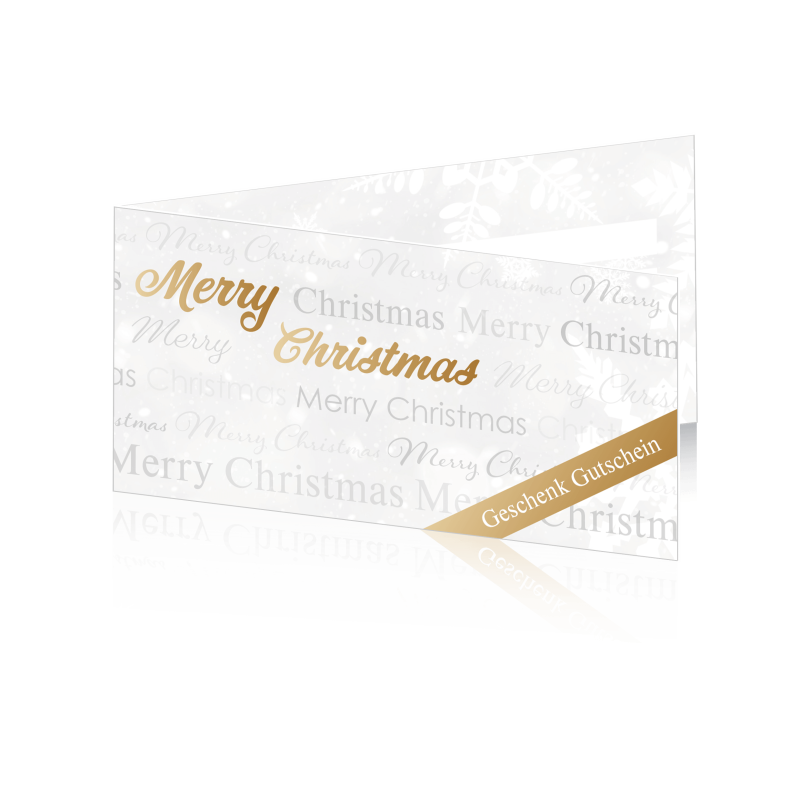 Geschenk-Gutscheine Weihnachten V3 25er Pack, inkl. Kuverts