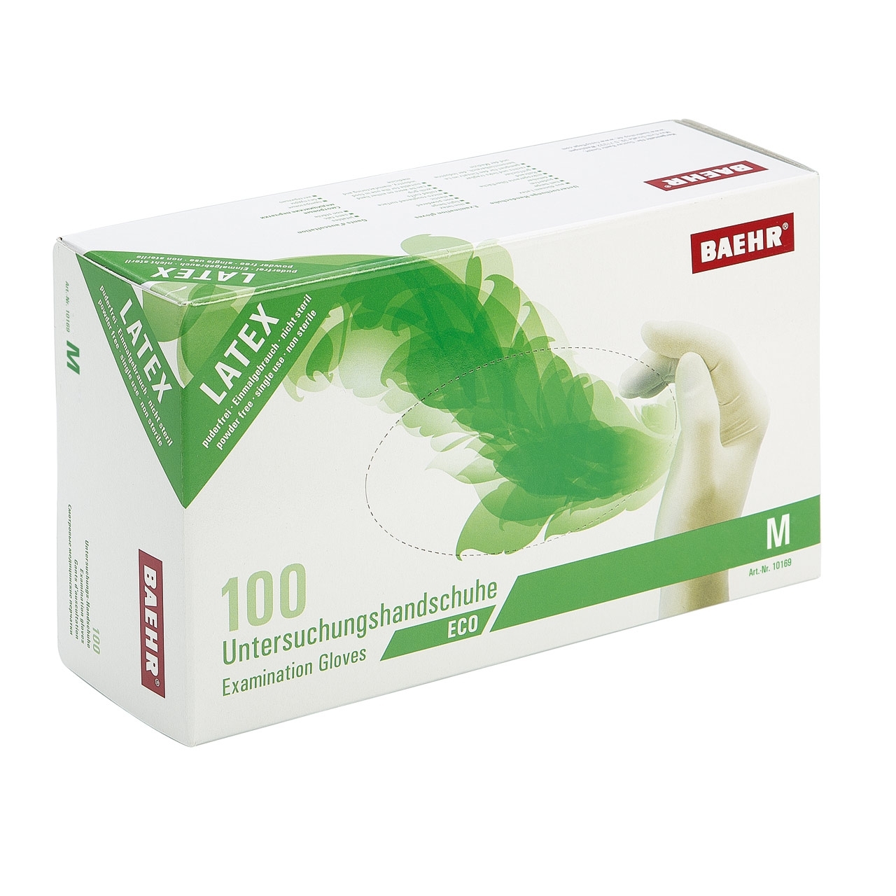 BAEHR Einmalhandschuhe Latex ECO | M mittel puderfrei 100 Stück BAEHR Einmalhandschuhe Latex ECO | M mittel puderfrei 100 Stück