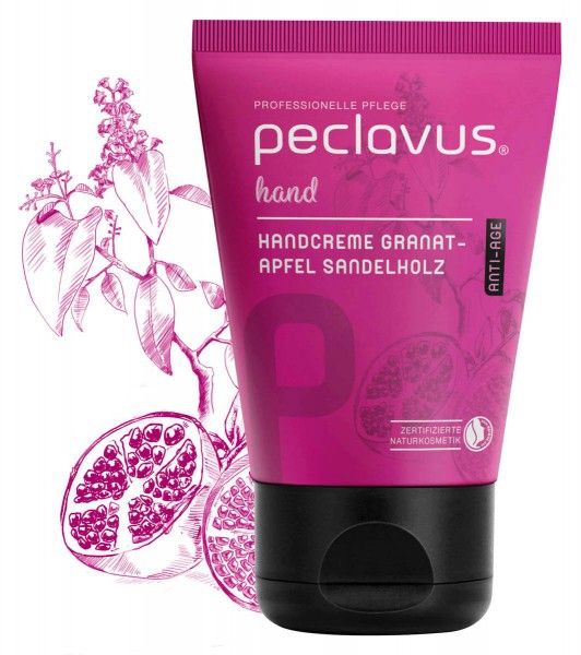 PECLAVUS Handcreme Granatapfel Sandelholz 30 ml | Anti-Age PECLAVUS Handcreme Granatapfel Sandelholz 30 ml | Anti-Age
