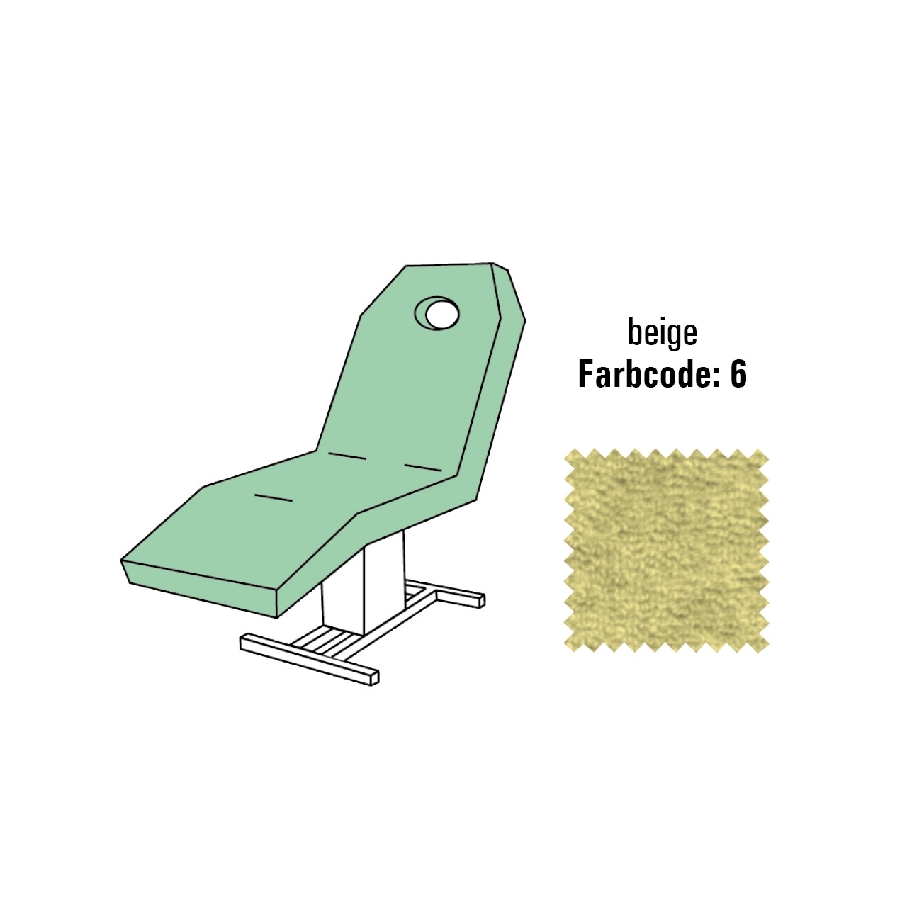 BAEHR Liegenbezug SPA UNIVERSAL beige, L: bis 220cm, B: bis 100cm