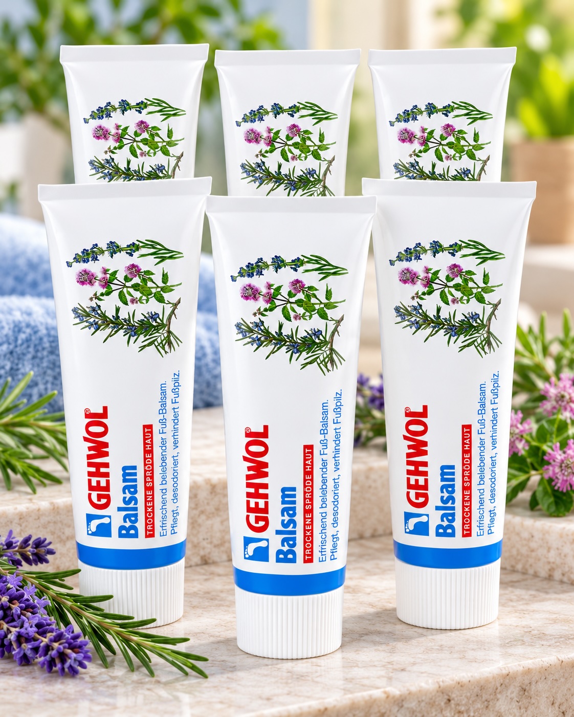 GEHWOL Balsam trockene spröde Haut | 6x 75 ml (450 ml)