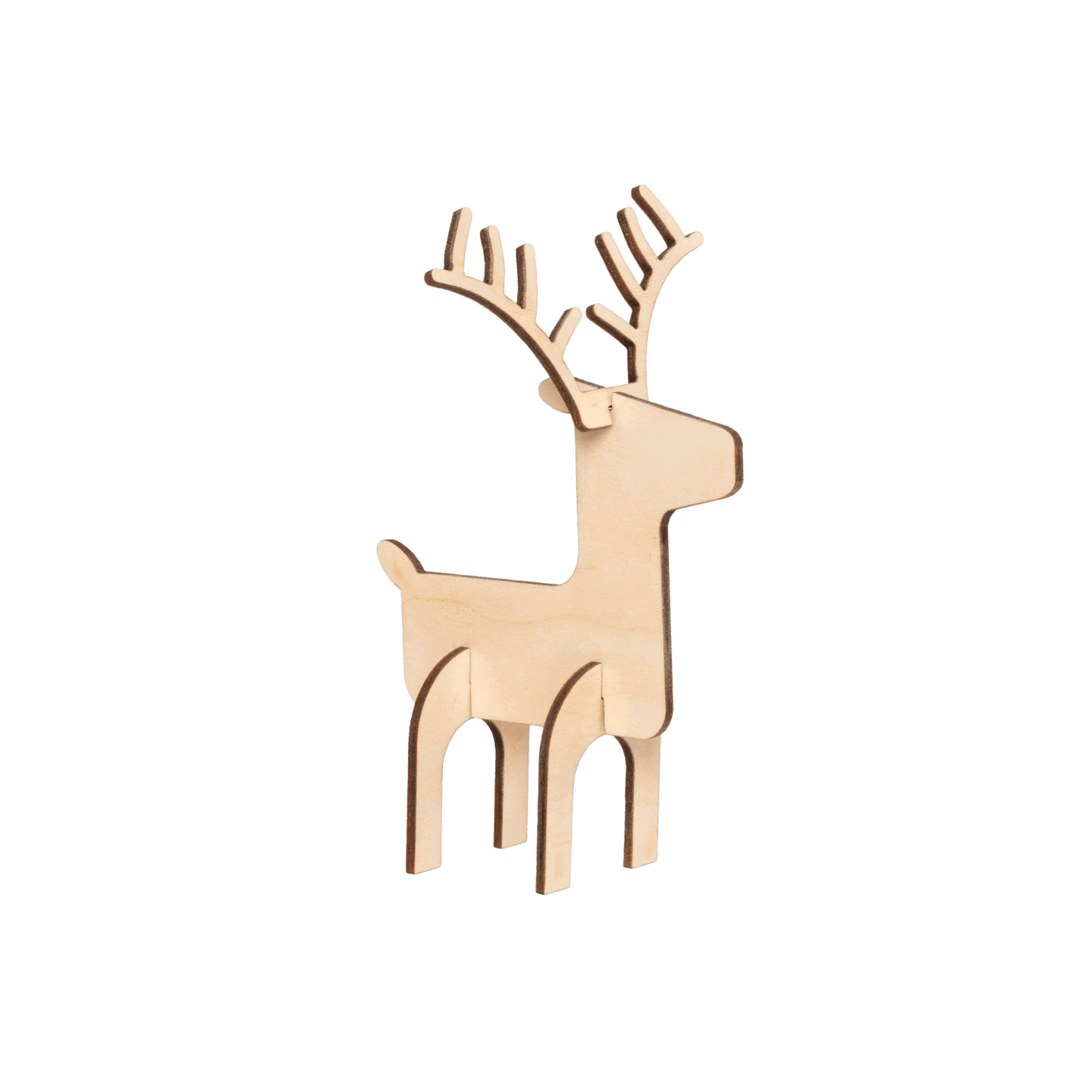 peclavus Steckbare Holzskulptur Elch Sven aus Pappel peclavus Steckbare Holzskulptur Elch Sven aus Pappel