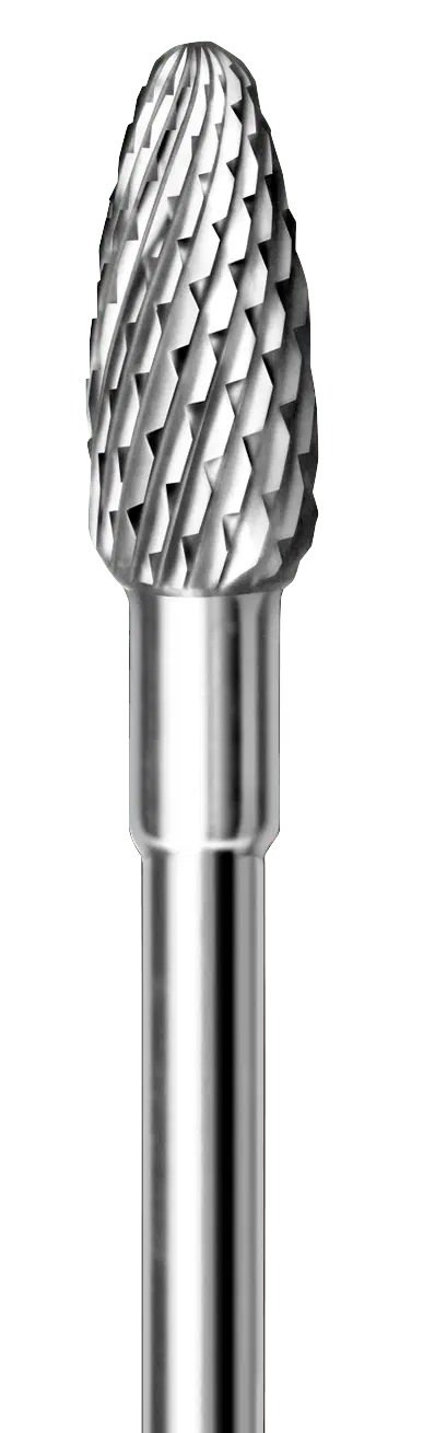 BUSCH Nagelfräser, knospenförmig, Hartmetall, mittlere X-Verzahnung, Ø 4,0 mm, 1 Stück