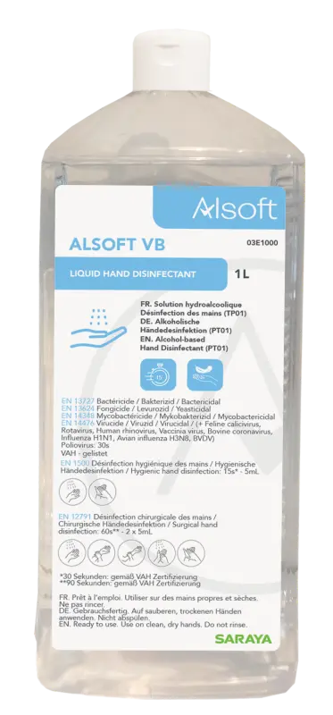 Saraya Alsoft VB Händedesinfektion 1 l Saraya Alsoft VB Händedesinfektion 1 l