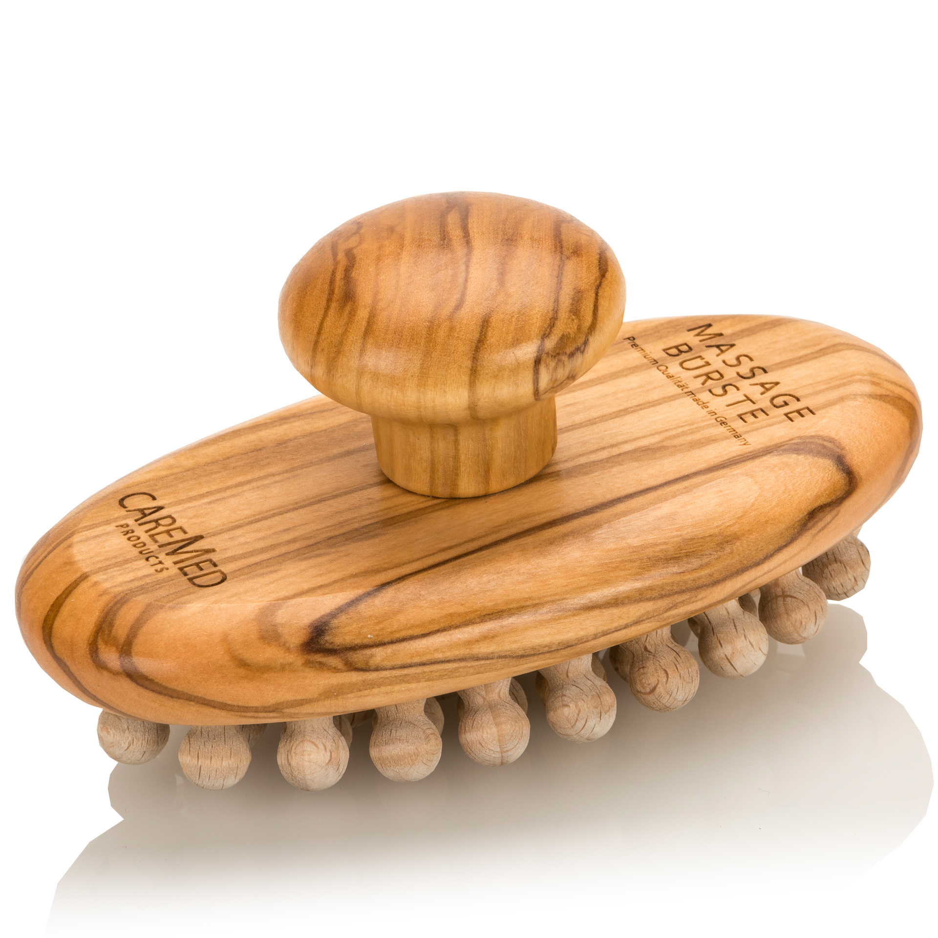 Massagebürste, Olivenholz Massagebürste, Olivenholz