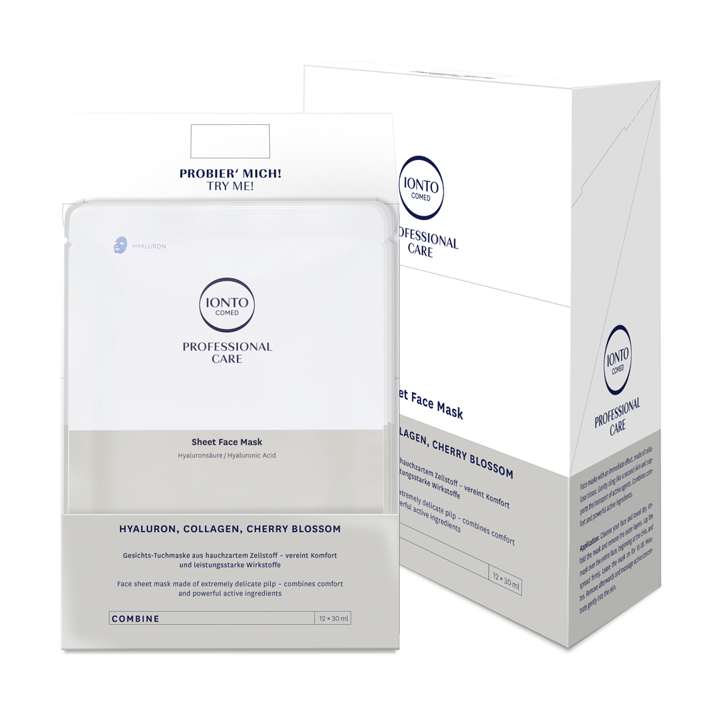 IONTO-COMED Professional Care Combine Sheet face mask kennenlern-Box