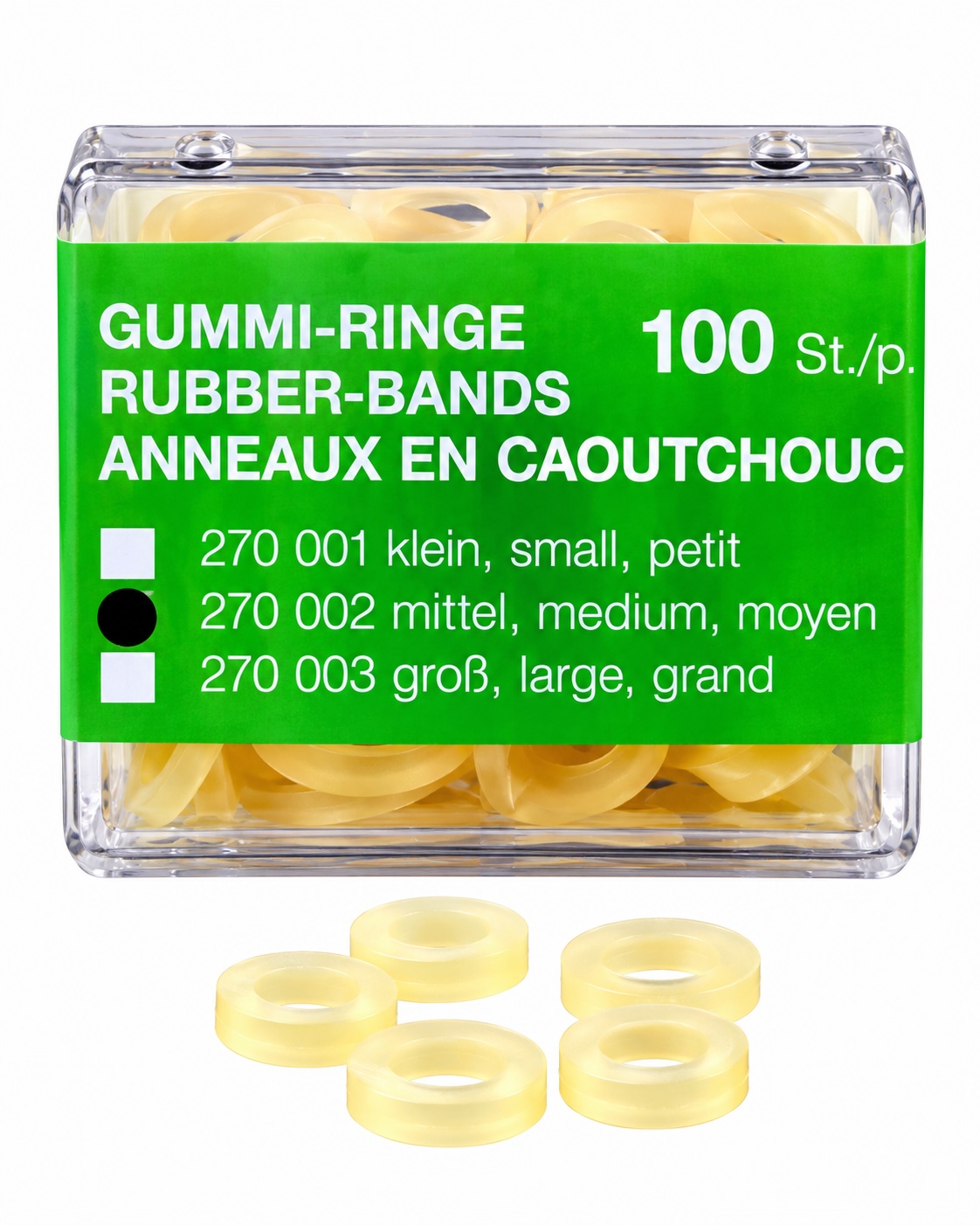 ERKODENT ERKI Gummi-Ringe. Gr. 2. Ø 4.80 mm