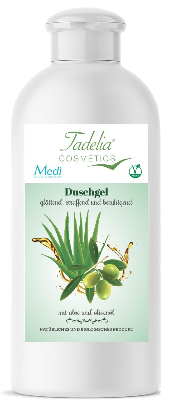 Tadelia® Duschgel mit Aloe und Olivenöl 200 ml | Vegan