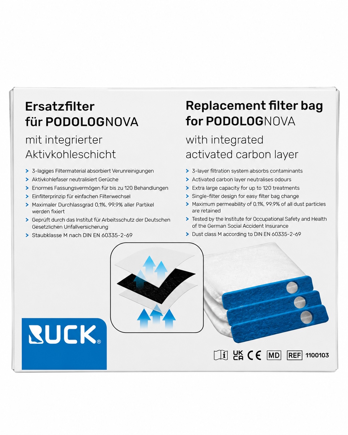 RUCK Ersatzfilter für PODOLOG NOVA