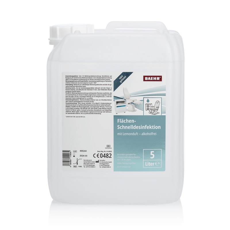 BAEHR Flächen-Schnelldesinfektion, 5000 ml BAEHR Flächen-Schnelldesinfektion, 5000 ml