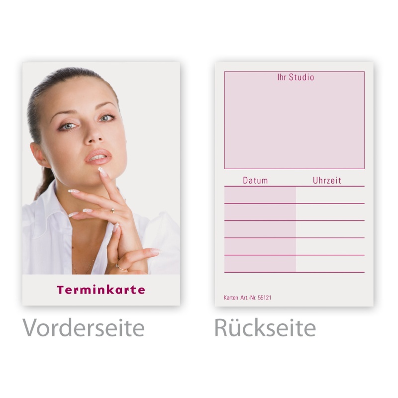 Terminkarten NAILS 2 Block (100 Blatt) Terminkarten NAILS 2 Block (100 Blatt)