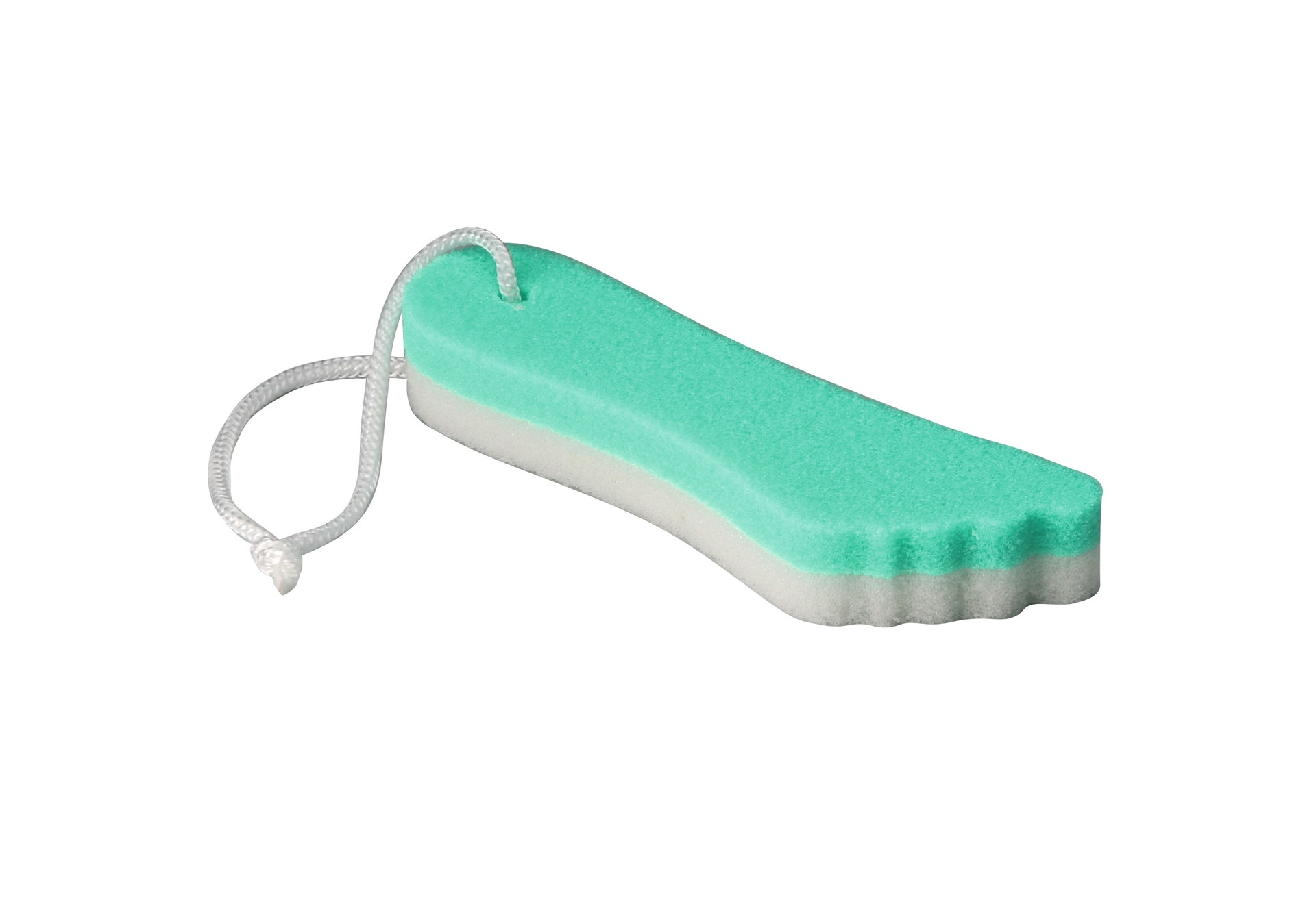 Hornhautschwamm in Fußform, grün Hornhautschwamm in Fußform, grün