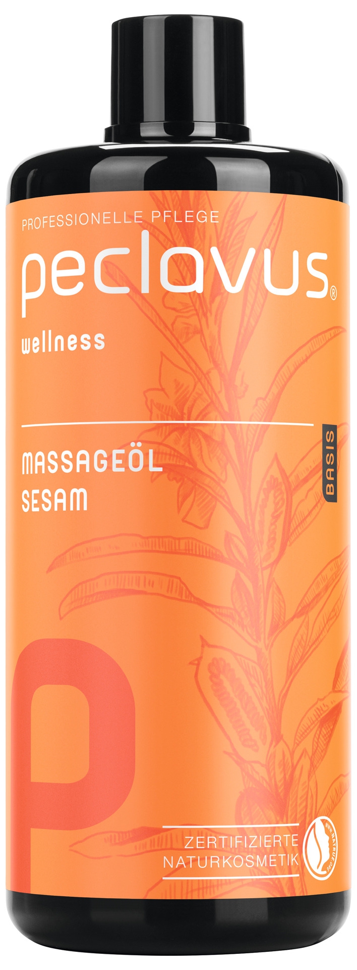 PECLAVUS Massageöl Sesam 500 ml | Basis