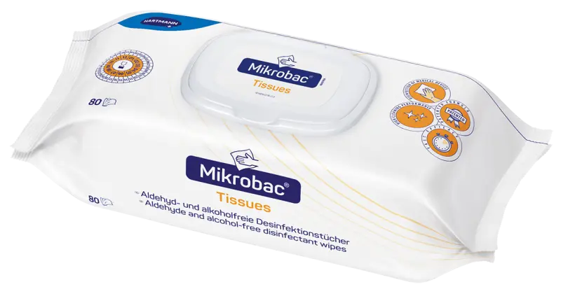 BODE Mikrobac Tissues Flächendesinfektionstücher | 80 Stück BODE Mikrobac Tissues Flächendesinfektionstücher | 80 Stück