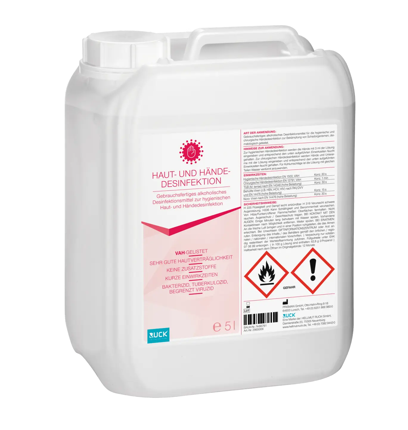 RUCK® Haut- und Händedesinfektion 5l RUCK® Haut- und Händedesinfektion 5l