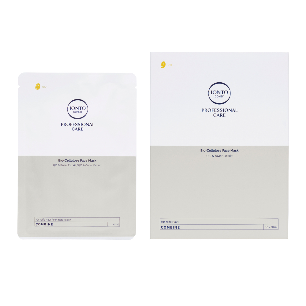 IONTO-COMED Professional Care Combine Bio-Cellulose-Mask Caviar Q10 10 Stück IONTO-COMED Professional Care Combine Bio-Cellulose-Mask Caviar Q10 10 Stück